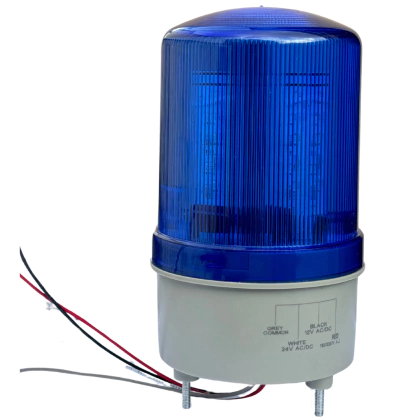 Luz Giroflex 12V-24V-127V-220V 4 fios 10W sem sirene - azul