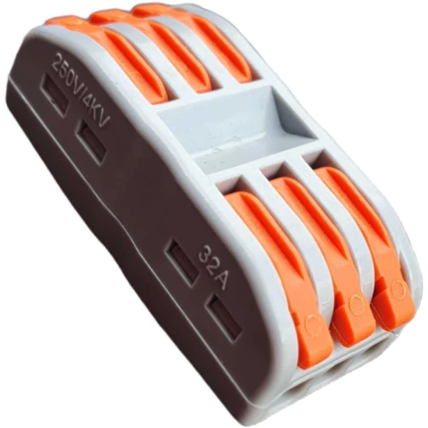 Terminal de Conexão 3P opostos - 50pc