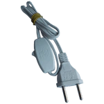 Cordão p/ abajur c/ interruptor - 1,5m branco