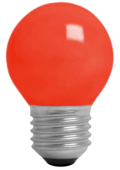 Bolinha 15W x 127V - Vermelha 100pc