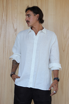 CAMISA LINO MANGA LARGA (S25VM028BL) - comprar online