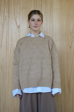 SWEATER EMMA (W25ML010BEI) en internet