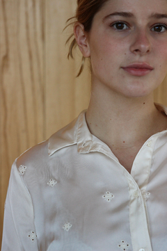 CAMISA CECILE BORDADA (W25DB003CR) - tienda online