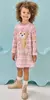 Vestido Ursa fofura corações Kukiê