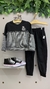 Conjunto Feminino Moletom xadrez Nini Bambini