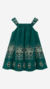 Vestido Verde Bordado Milon na internet
