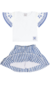 Conjunto Feminino Saia listras Pulla Bulla na internet