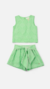 Conjunto Layse Verde Luxo Animê - Mimos Kids