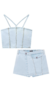 Imagem do Conjunto Feminino Jeans Vic&Vicky