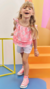 Conjunto Feminino Flores Neon Infanti