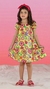 Vestido Recostes e Flores Afro
