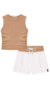 Conjunto Feminino Bege Lilimoon - Mimos Kids