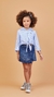 Conjunto Feminino Jeans Gabriela Aquarela - comprar online