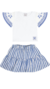 Conjunto Feminino Saia listras Pulla Bulla - Mimos Kids