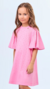 Vestido Tachas Rosa Luxo Animê