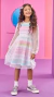 Vestido Tule Corações Kukie