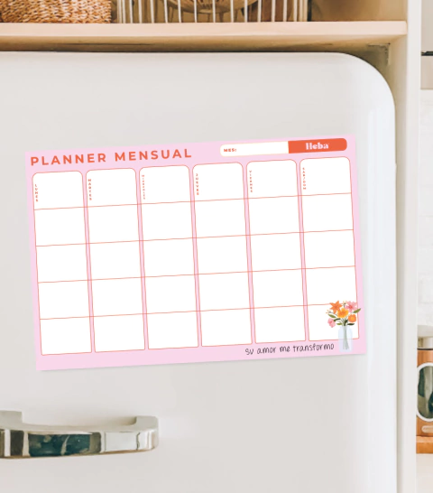 Pizarra Mensual - Su amor