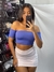TOP FAIXA COM MANGA CURTA