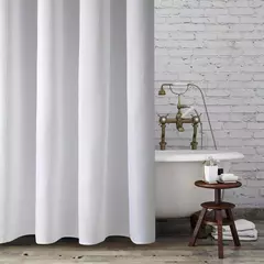 Cortina de Baño Impermeable EVA 180x180cm Con Ganchos
