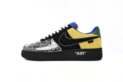Nike Air Force 1 "Black Metallic Silver" x Louis Vuitton