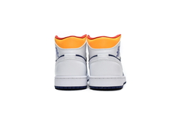 Air Jordan 1 Mid 'White Deep Royal Blue' - Goodex