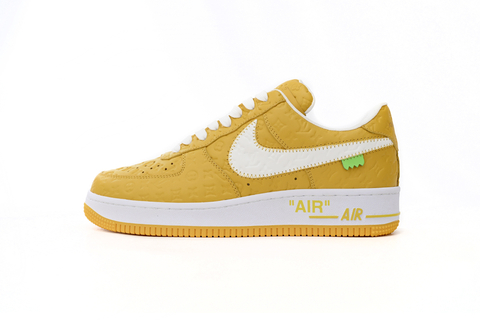 Nike Air Force 1 Co Branded White Yellow x Louis Vuitton