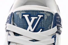 Louis Vuitton LV Trainer "Monogram Denim White Blue" - Goodex