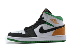 Jordan 1 Mid SE "White Laser Orange Lucky Green"