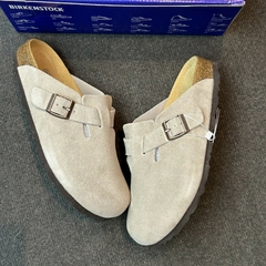 Birkenstock Boston Soft Footbed "Suede Leather - Taupe" en internet