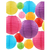 Luminária Oriental de Papel Japonesa Chinesa 25cm - comprar online