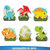 Kit Enfeites de Mesa Dino Baby - 06 und - Piffer