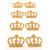 Cartela Adesiva Strass Coroa G - 7 und