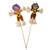 Enfeite Bruxinha com Palito - 12 Und