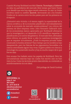 Ciencia, Tecnología Y Gobierno. Murray Rothbard - comprar online