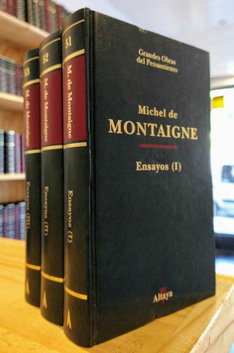 Ensayos. Michel de Montaigne. 03 tomos. Usado