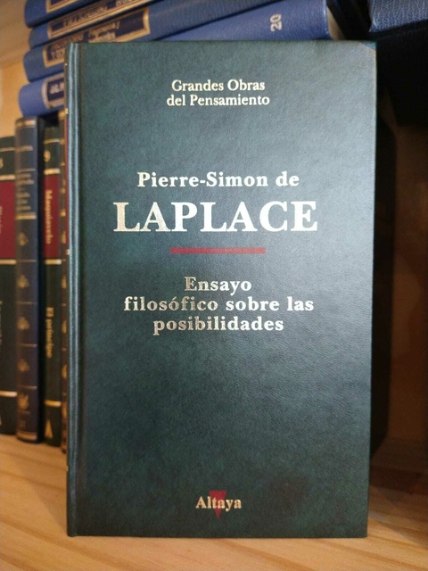 Ensayo filosófico sobre las posibilidades. Pierre-Simon de Laplace. (Usado)