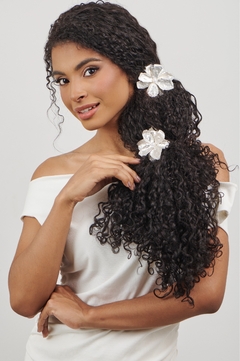 maxi elastico Flora (prateado fosco)