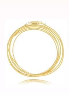 Pulseira voltas fecho gaveta (b. de ouro) - loja online