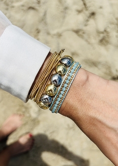 Pulseira shambala boho (azul) - comprar online