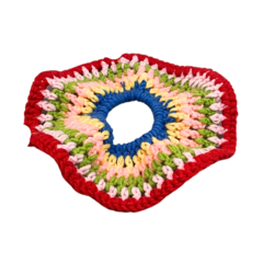 Imagem do scrunchie crochet Tarsila