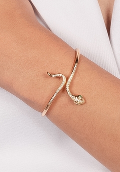 Bracelete serpente olhos esmeralda na internet