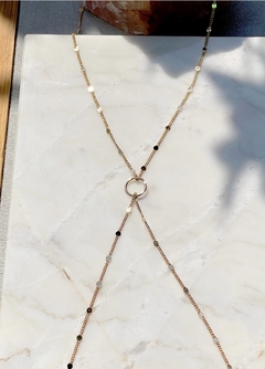 Colar de corpo body chain bolinhas diamantadas na internet