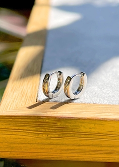 Argolinha mini/9mm (ródio branco) - Ella Semijoias e Acessórios de Luxo