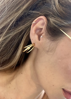 Argola tripla Kim Slim (b.ouro) - loja online
