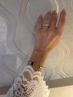 Bracelete Marcela esmeralda - comprar online