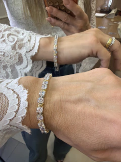 Pulseira Riviera X Fancy /4mm/ 17cm - Ella Semijoias e Acessórios de Luxo