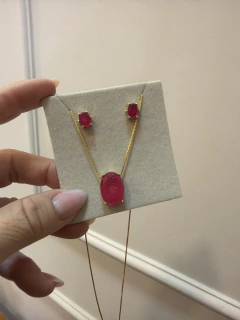 Conjunto rubelita / B. Ouro - comprar online