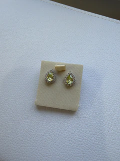 Brinco Diamond Gota / apple Green - Ella Semijoias e Acessórios de Luxo