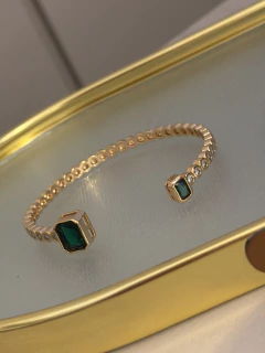 Bracelete Marcela esmeralda - loja online