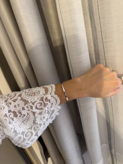 Bracelete liso Antônia Slin (b. rodo branco) - comprar online